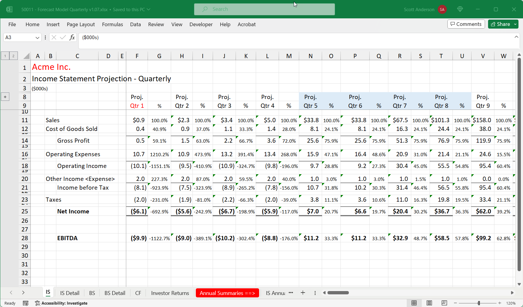 50011 IS Excel ScreenShot v1.07 M50011 IS Tab