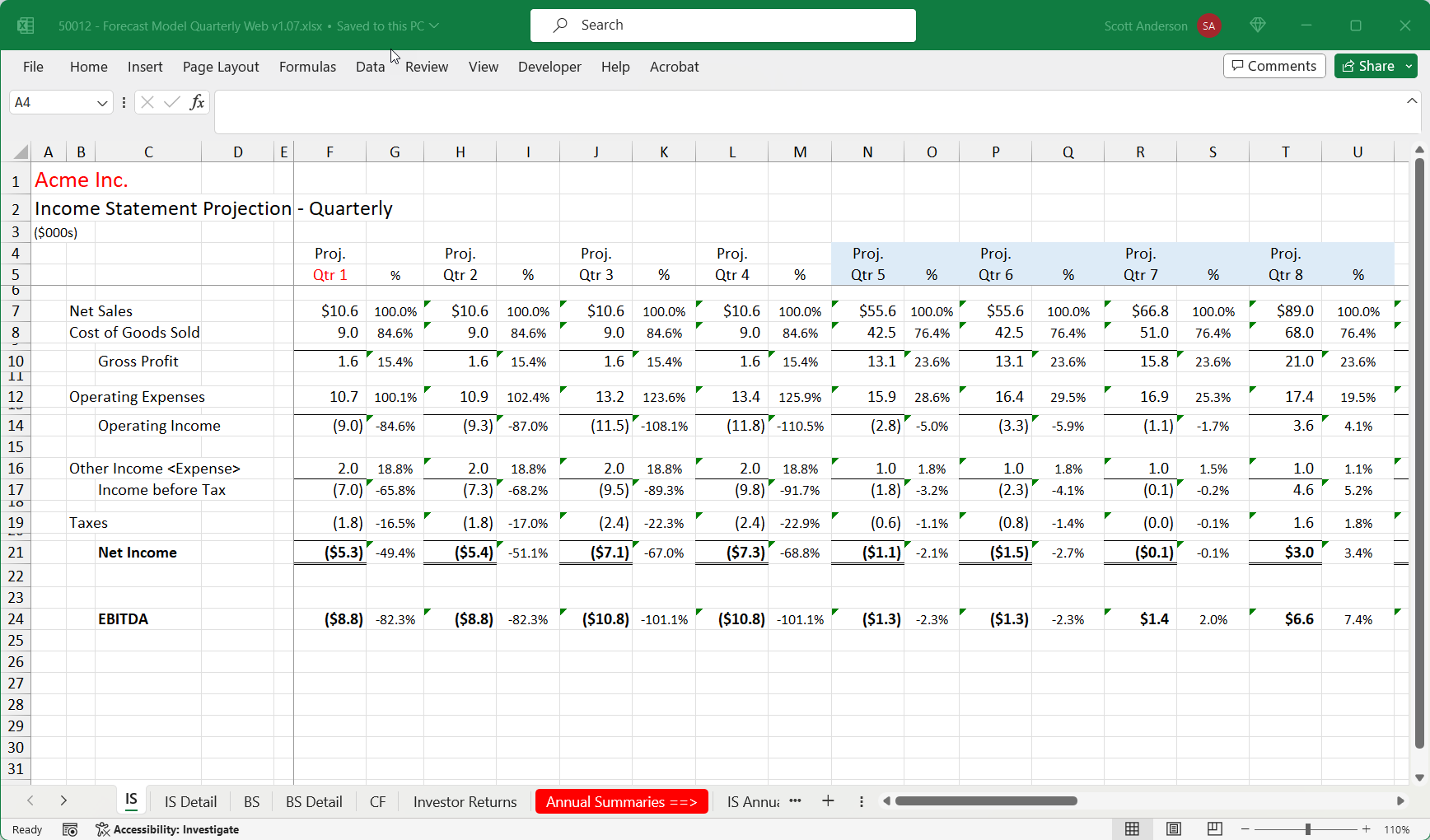 50012 IS Excel ScreenShot v1.07 M50012 IS Tab